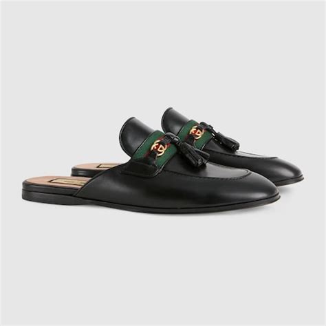 gucci women's slipper with tassels|Gucci female slippers.